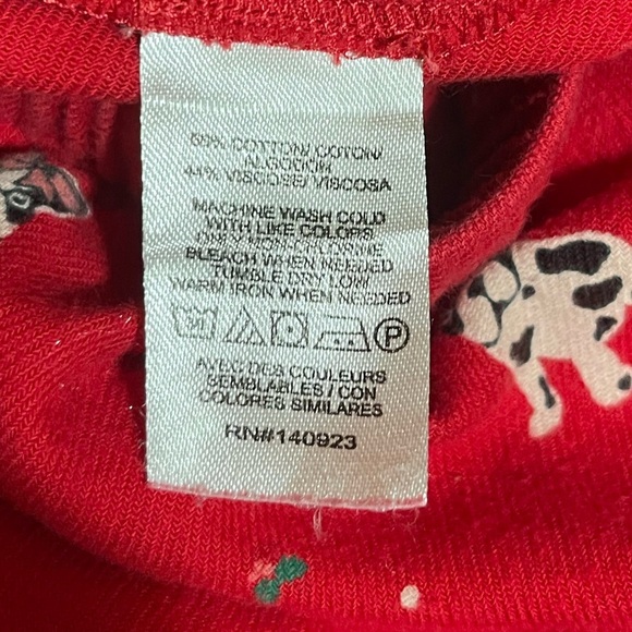 Women’s LOFT sleep pajama bottoms red with dogs frenchies bulldogs print M - Picture 4 of 5